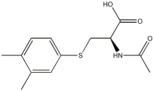 N-Acetyl-S-(3,4-xylyl)-L-cysteine Struktur