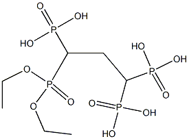 (プロパン-1,1,3,3-テトライル)テトラキス(ホスホン酸ジエチル) 化学構造式