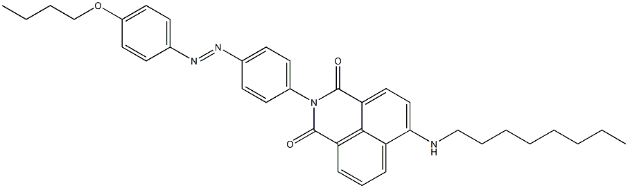 6-(Octylamino)-2-[4-[(4-butoxyphenyl)azo]phenyl]-2H-benzo[de]isoquinoline-1,3-dione Structure