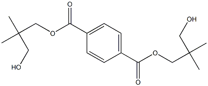 Terephthalic acid bis(3-hydroxy-2,2-dimethylpropyl) ester Struktur