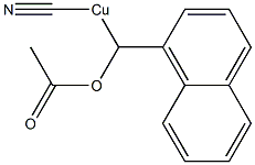 [Acetyloxy(1-naphthalenyl)methyl]cyanocopper(II) Structure