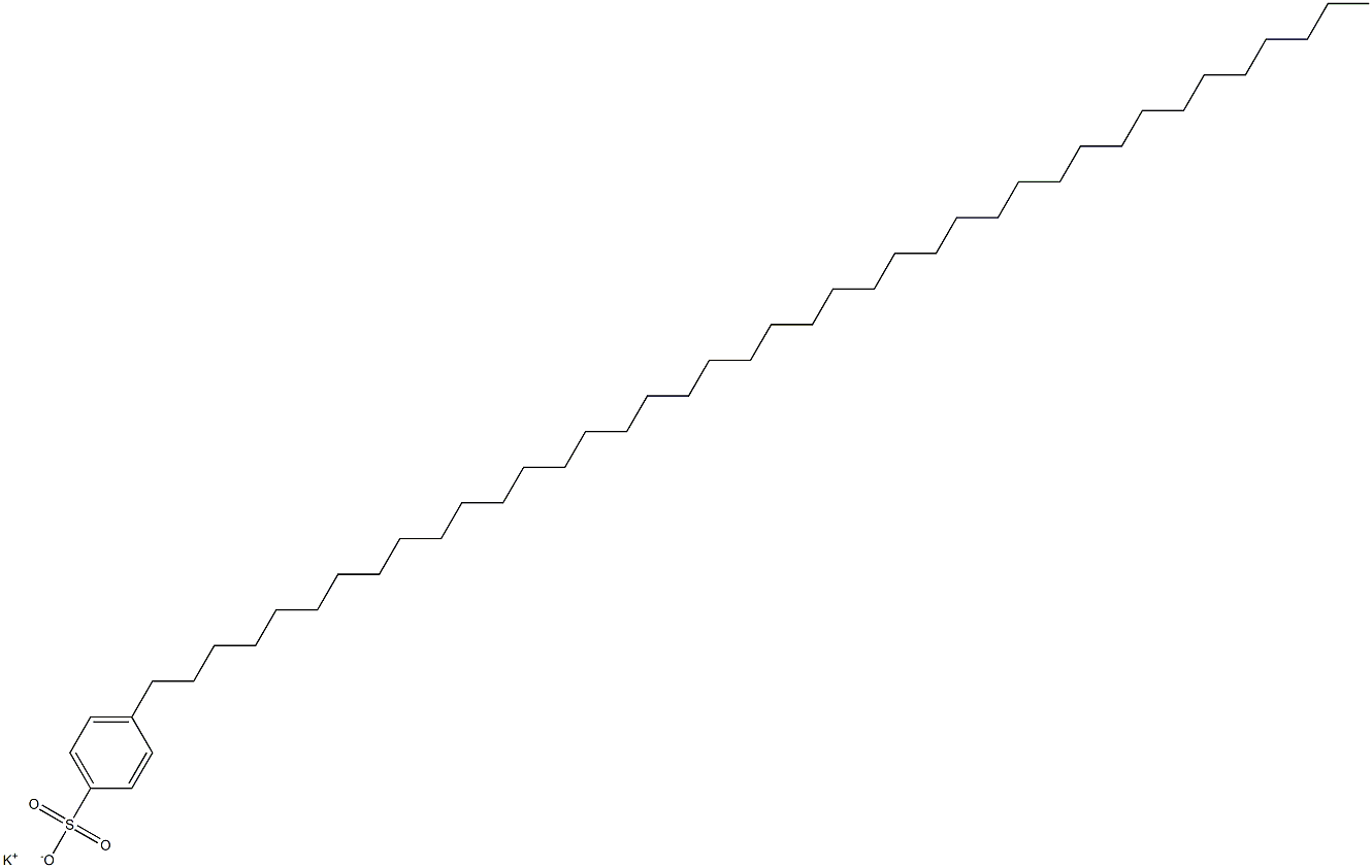 4-(Tetracontan-1-yl)benzenesulfonic acid potassium salt Struktur
