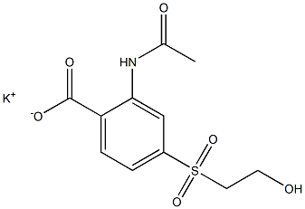 2-(Acetylamino)-4-(2-hydroxyethylsulfonyl)benzenecarboxylic acid potassium salt