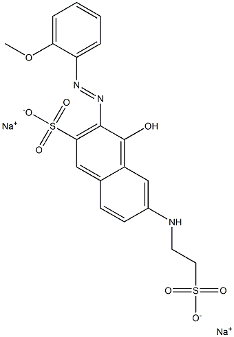 3-[(2-Methoxyphenyl)azo]-4-hydroxy-6-[(2-sulfoethyl)amino]-2-naphthalenesulfonic acid disodium salt