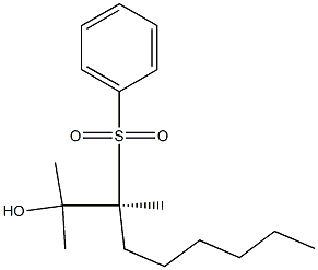 [S,(+)]-2,3-Dimethyl-3-phenylsulfonyl-2-nonanol Structure