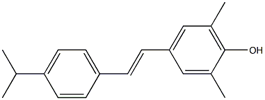 4-[(E)-2-(4-Isopropylphenyl)ethenyl]-2,6-dimethylphenol Structure
