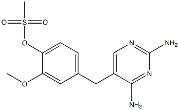2,4-Diamino-5-[3-methoxy-4-methylsulfonyloxybenzyl]pyrimidine