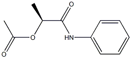 [S,(-)]-2-(アセチルオキシ)-N-フェニルプロピオンアミド 化学構造式