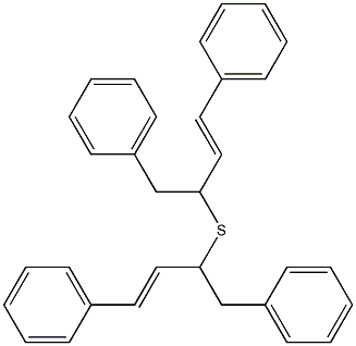 Benzylcinnamyl sulfide Struktur