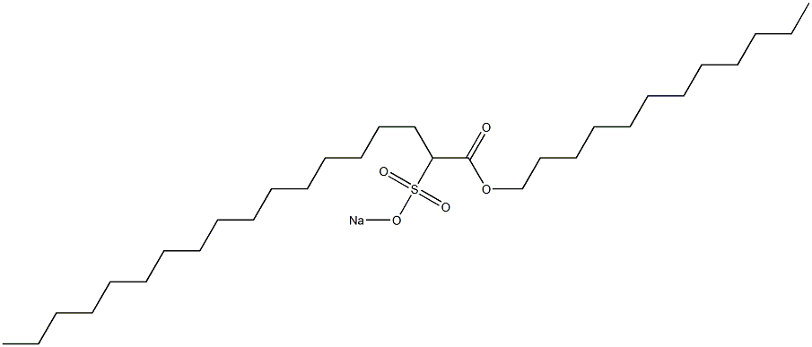 2-(Sodiosulfo)octadecanoic acid dodecyl ester