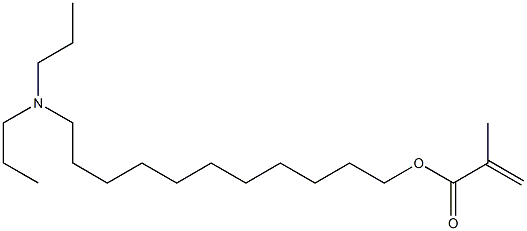 Methacrylic acid 11-(dipropylamino)undecyl ester Struktur