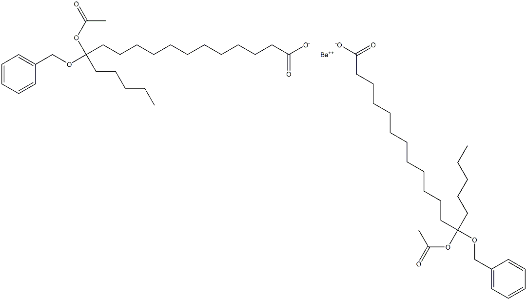 Bis(13-benzyloxy-13-acetyloxystearic acid)barium salt