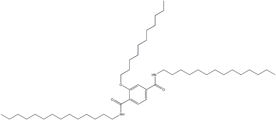 2-(Undecyloxy)-N,N'-ditetradecylterephthalamide Struktur