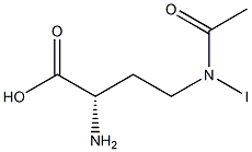 (2S)-2-Amino-4-(iodoacetylamino)butanoic acid Structure