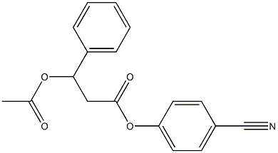 3-Acetyloxy-3-phenylpropionic acid 4-cyanophenyl ester