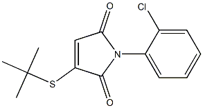 3-tert-Butylthio-1-(2-chlorophenyl)-1H-pyrrole-2,5-dione Structure