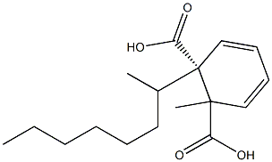 (-)-Phthalic acid 1-methyl 2-[(R)-1-methylheptyl] ester Structure