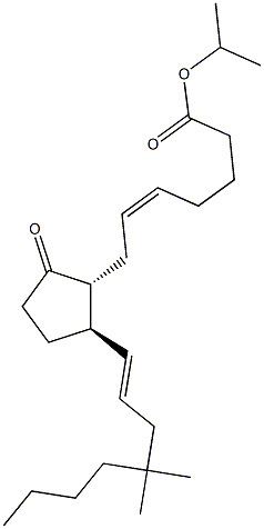 (5Z,13E)-16,16-Dimethyl-9-oxoprosta-5,13-dien-1-oic acid isopropyl ester Struktur