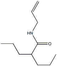 N-Allyl-2-propylvaleramide Structure