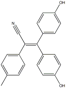 3,3-Bis(4-hydroxyphenyl)-2-(4-methylphenyl)acrylonitrile