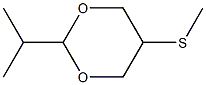 2-Isopropyl-5-(methylthio)-1,3-dioxane Struktur