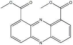 1,9-フェナジンジカルボン酸ジメチル 化学構造式