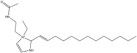 1-[2-(Acetylamino)ethyl]-1-ethyl-2-(1-tridecenyl)-4-imidazoline-1-ium 结构式