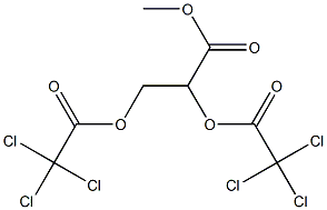 (-)-2-O,3-O-Bis(trichloroacetyl)-L-glyceric acid methyl ester Structure