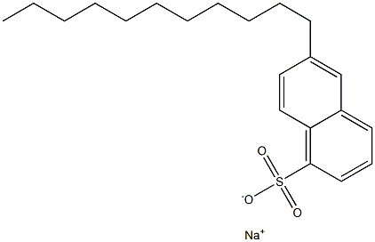 6-Undecyl-1-naphthalenesulfonic acid sodium salt Structure