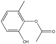 Acetic acid 2-hydroxy-6-methylphenyl ester Structure