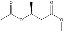 [S,(+)]-3-アセチルオキシ酪酸メチル 化学構造式