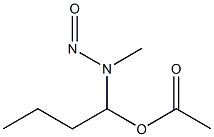 Acetic acid 1-(methylnitrosoamino)butyl ester Struktur