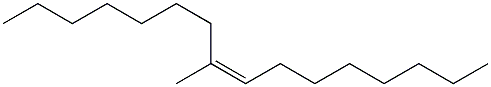 (8Z)-8-Methyl-8-hexadecene Structure