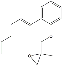 2-(1-Hexenyl)phenyl 2-methylglycidyl ether Structure