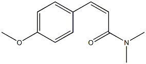 (Z)-N,N-Dimethyl-3-(4-methoxyphenyl)propenamide Structure