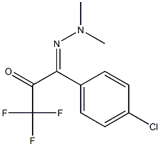 1-(p-Chlorophenyl)-1-(dimethylhydrazono)-3,3,3-trifluoro-2-propanone Structure