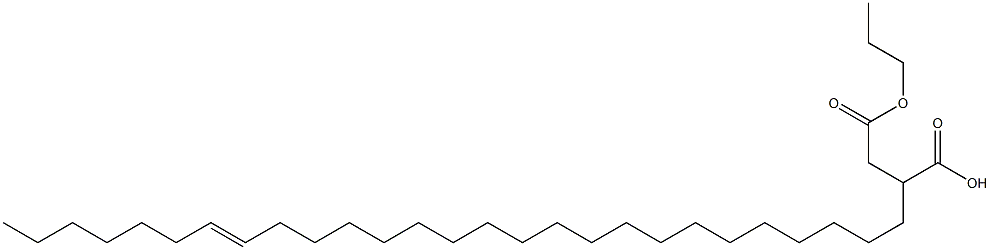 2-(20-Heptacosenyl)succinic acid 1-hydrogen 4-propyl ester 结构式