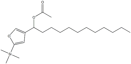 Acetic acid 1-[5-(trimethylsilyl)-3-furyl]dodecyl ester Struktur