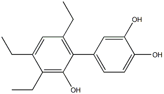 3',4',6'-Triethyl-1,1'-biphenyl-2',3,4-triol Structure