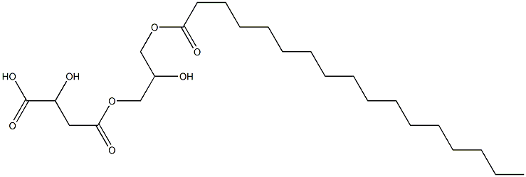 L-Malic acid hydrogen 4-(2-hydroxy-3-heptadecanoyloxypropyl) ester