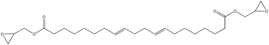 8,12-イコサジエン二酸ジ(オキシラニルメチル) 化学構造式
