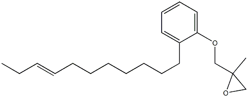 2-(8-Undecenyl)phenyl 2-methylglycidyl ether Struktur