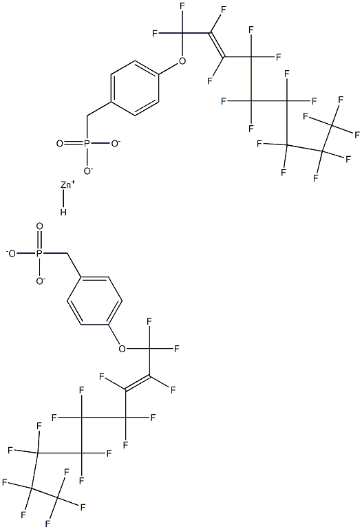 Bis[4-(heptadecafluoro-2-nonenyloxy)benzylphosphonic acid hydrogen]zinc salt