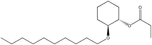 (1S,2S)-2-Decyloxycyclohexanol propionate 结构式