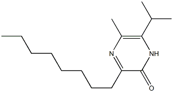 3-Octyl-5-methyl-6-isopropylpyrazin-2(1H)-one Structure