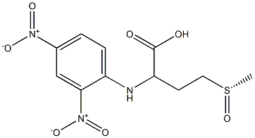 (S)-2-[(2,4-Dinitrophenyl)amino]-4-methylsulfinylbutanoic acid 结构式