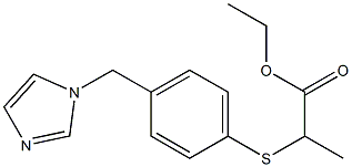 2-[[4-[(1-Imidazolyl)methyl]phenyl]thio]propionic acid ethyl ester Structure
