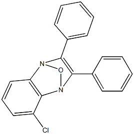 オキシクロロジフェニルキノキサリン 化学構造式