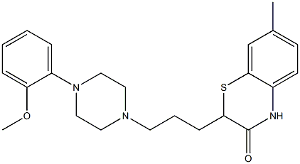 2-[3-[4-(2-Methoxyphenyl)piperazin-1-yl]propyl]-7-methyl-2H-1,4-benzothiazin-3(4H)-one