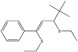 (Z)-1,3-Bis(ethylthio)-1-phenyl-4,4-dimethyl-1-pentene